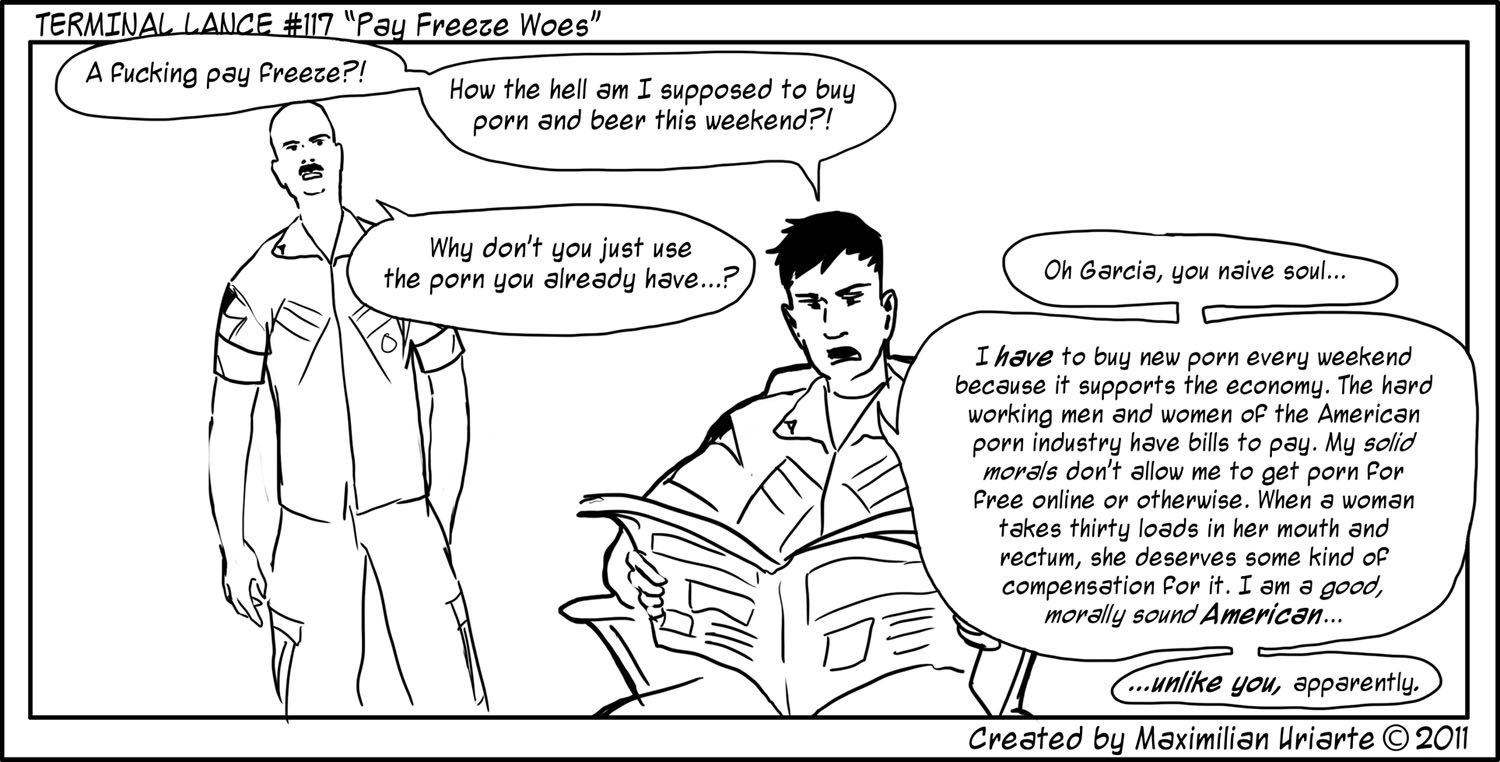 Terminal Lance #117 “Pay Freeze Woes”