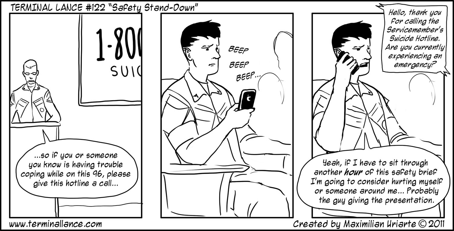 Terminal Lance #122 “Safety Stand-Down”