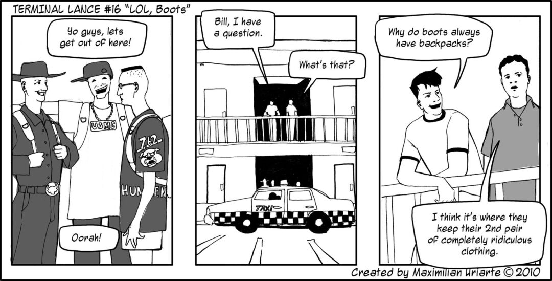Terminal Lance #16 “LOL, Boots”