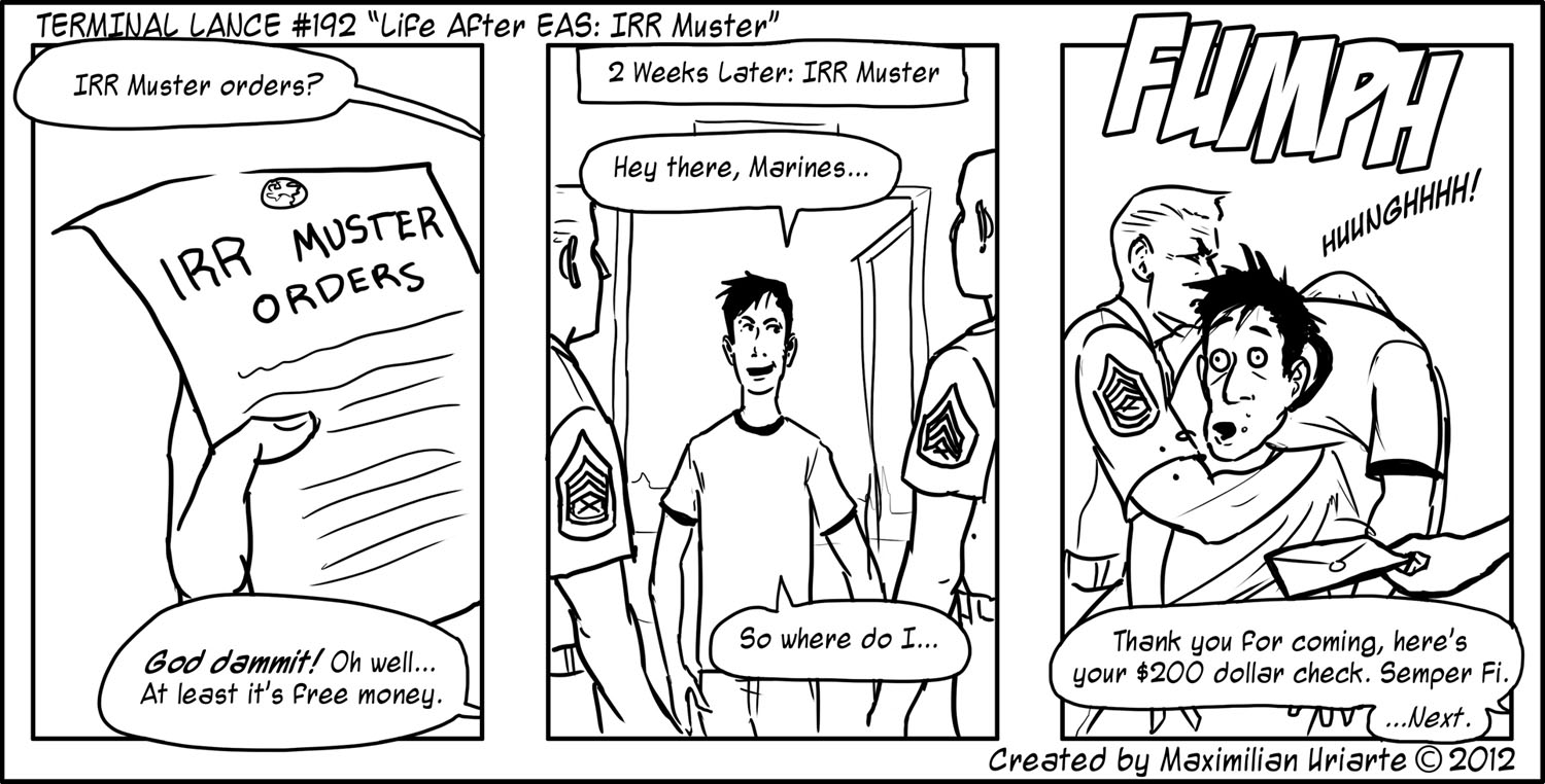 Terminal Lance #192 “Life After EAS: IRR Muster”
