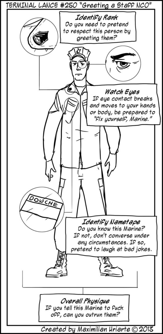 Terminal Lance #250 “Greeting a Staff NCO”