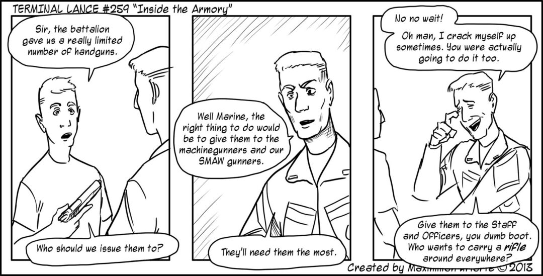 Terminal Lance #259 “Inside the Armory”