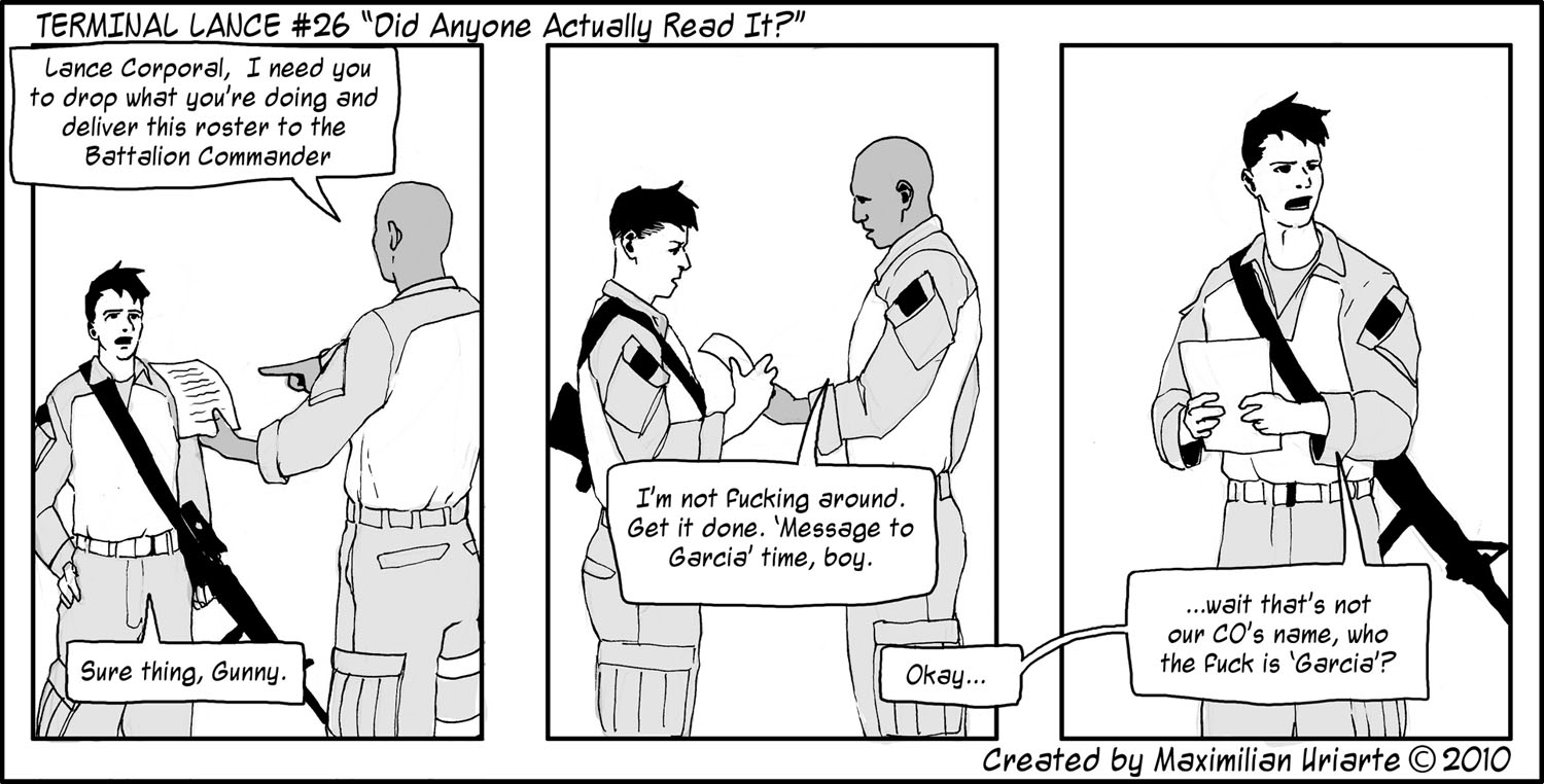 Terminal Lance #26 “Did Anyone Actually Read It?”