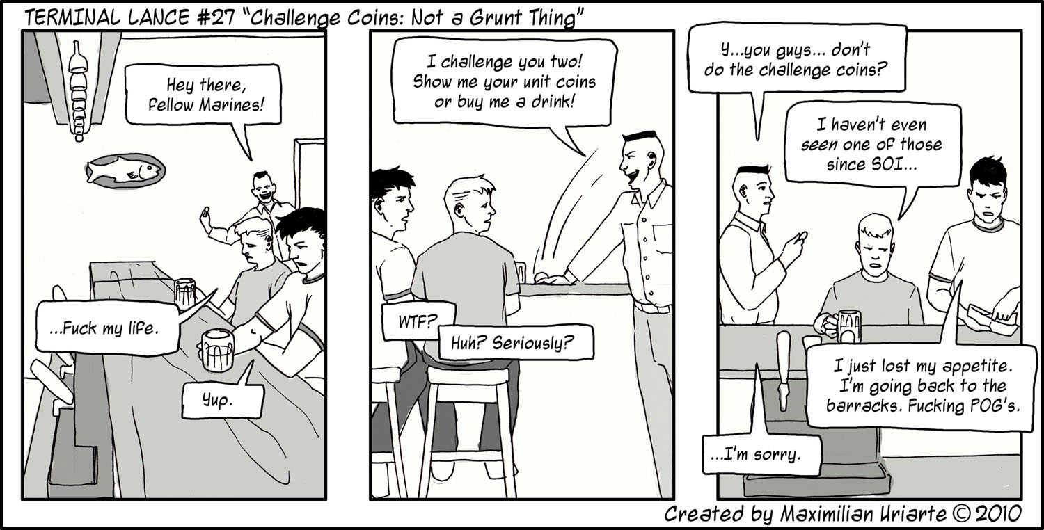 Terminal Lance #27 “Challenge Coins: Not a Grunt Thing”