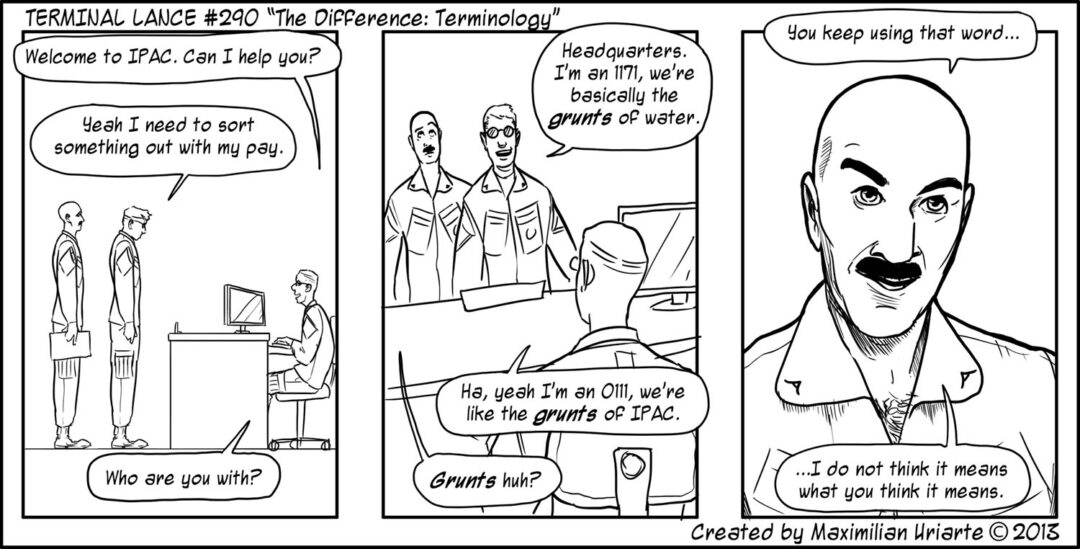 Terminal Lance #290 “The Difference: Terminology”