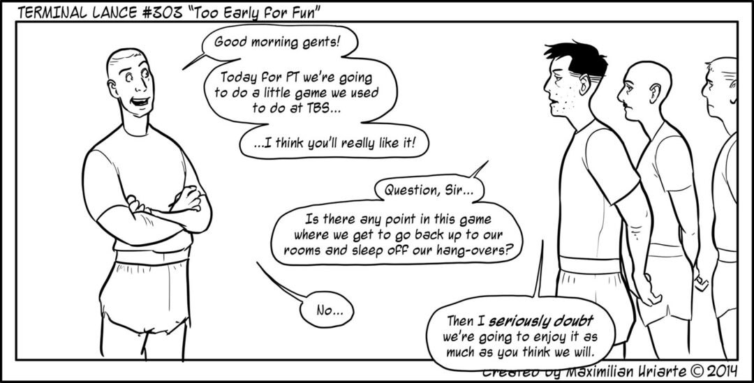 Terminal Lance #303 “Too Early for Fun”