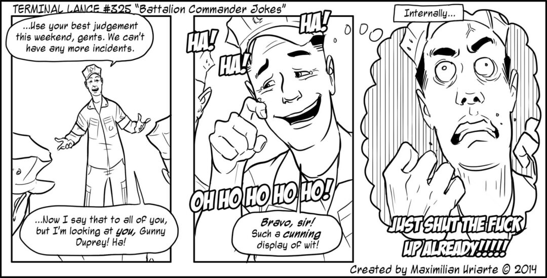 Terminal Lance #325 “Battalion Commander Jokes”