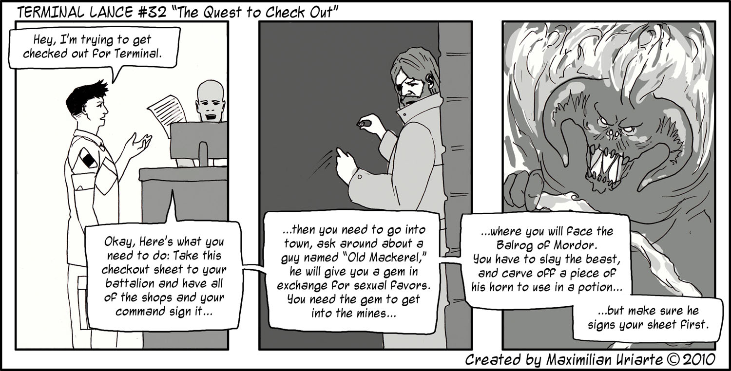 Terminal Lance #32 “The Quest to Check Out”