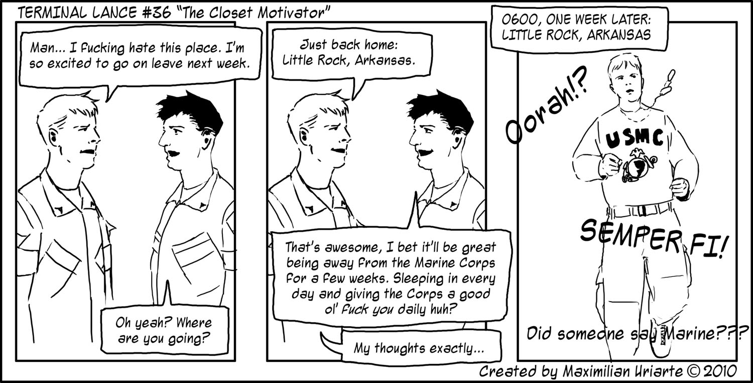 Terminal Lance #36 “The Closet Motivator”