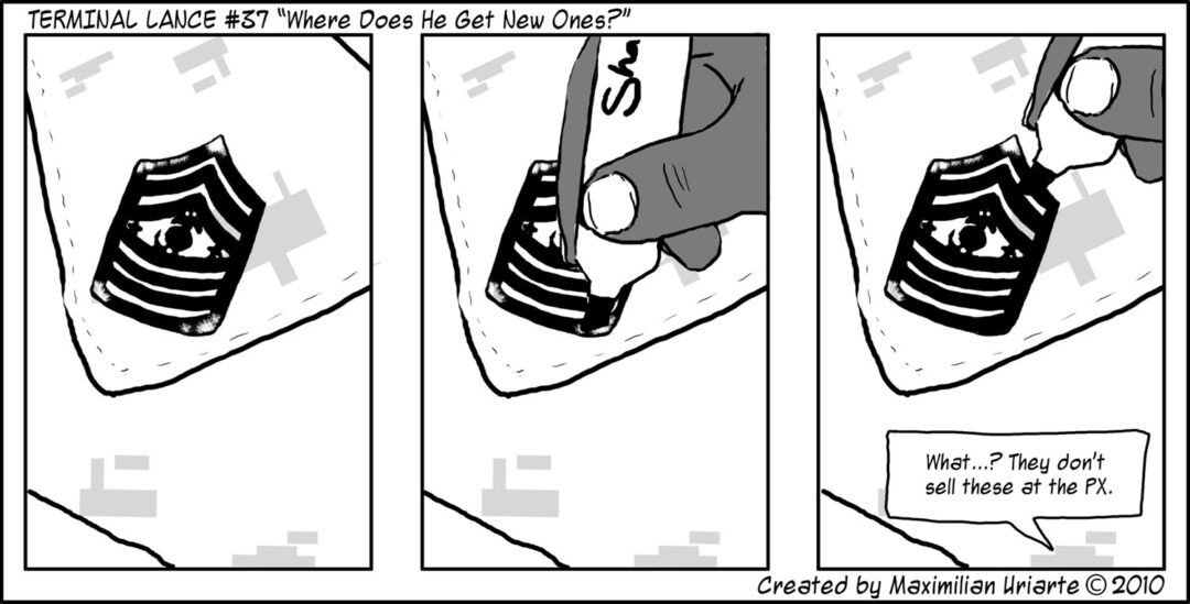 Terminal Lance #37 “Where Does He Get New Ones?”