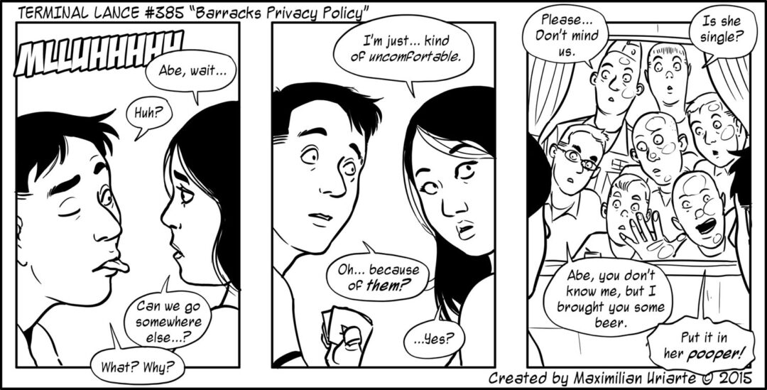 Terminal Lance #385 “Barracks Privacy Policy”
