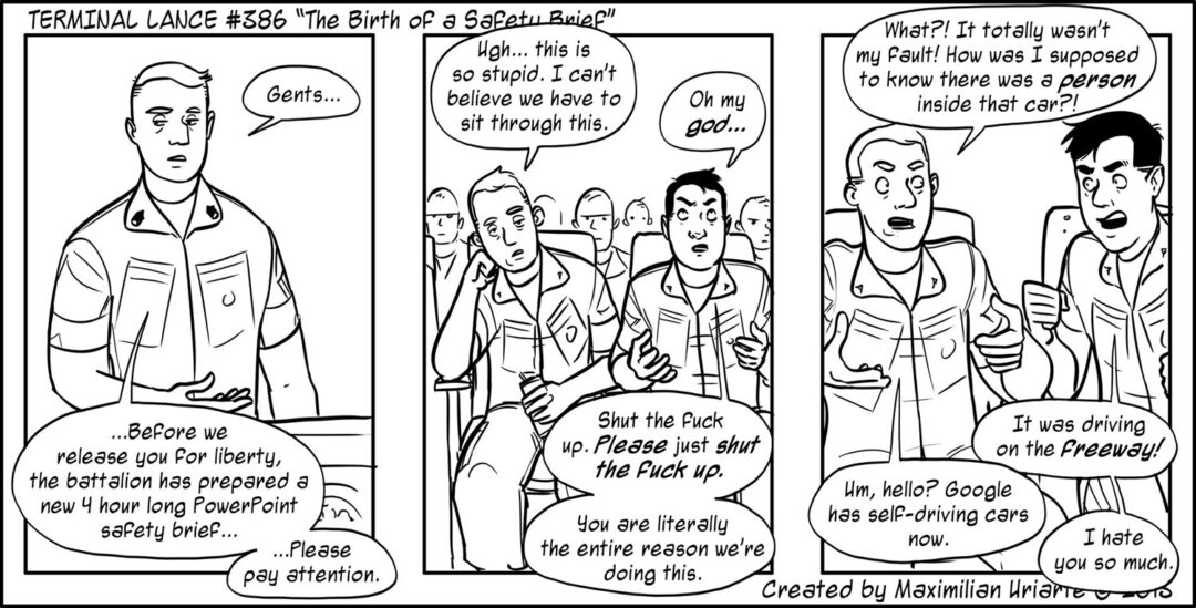Terminal Lance #386 “The Birth of a Safety Brief”