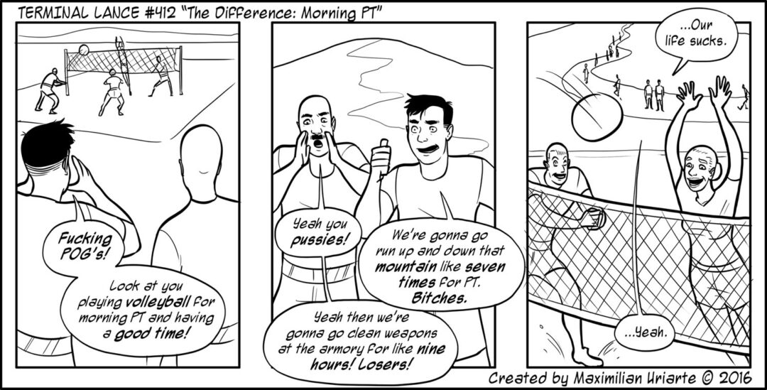 Terminal Lance #412 “The Difference: Morning PT”