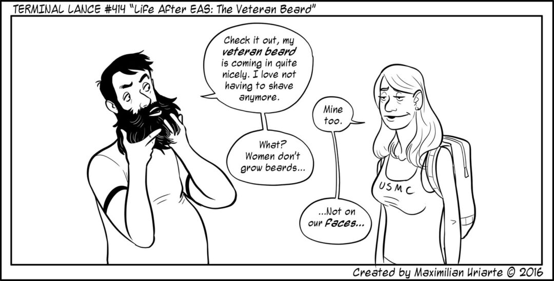 Terminal Lance #414 “Life After EAS: The Veteran Beard”