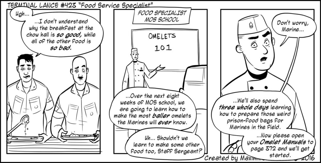 Terminal Lance #423 “Food Service Specialist”