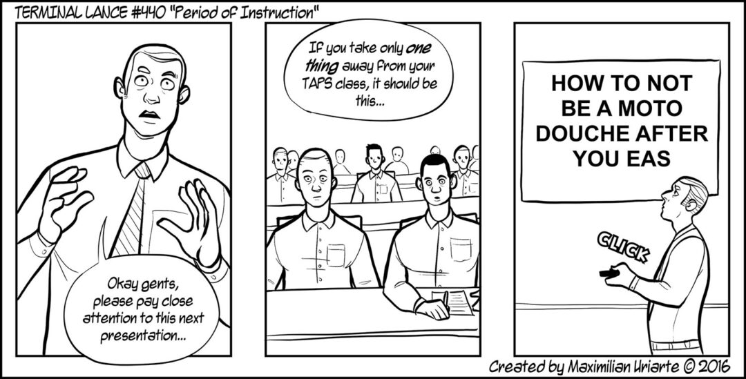 Terminal Lance #440 “Period of Instruction”