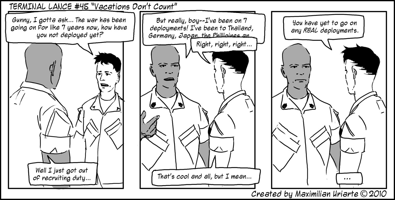 Terminal Lance #45 “Vacations Don’t Count”