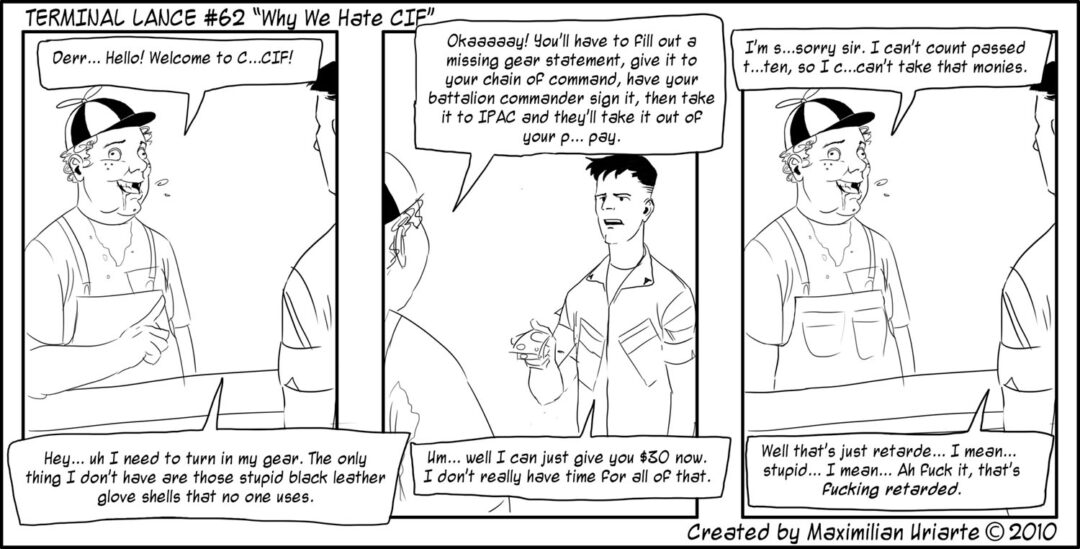 Terminal Lance #62 “Why We Hate CIF”