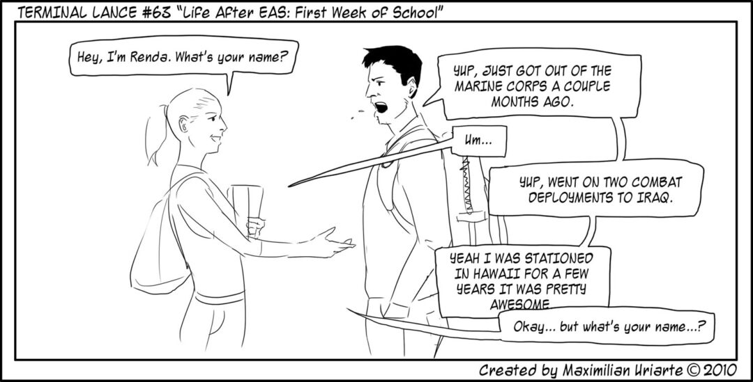 Terminal Lance #63 “Life After EAS: First Week of School”