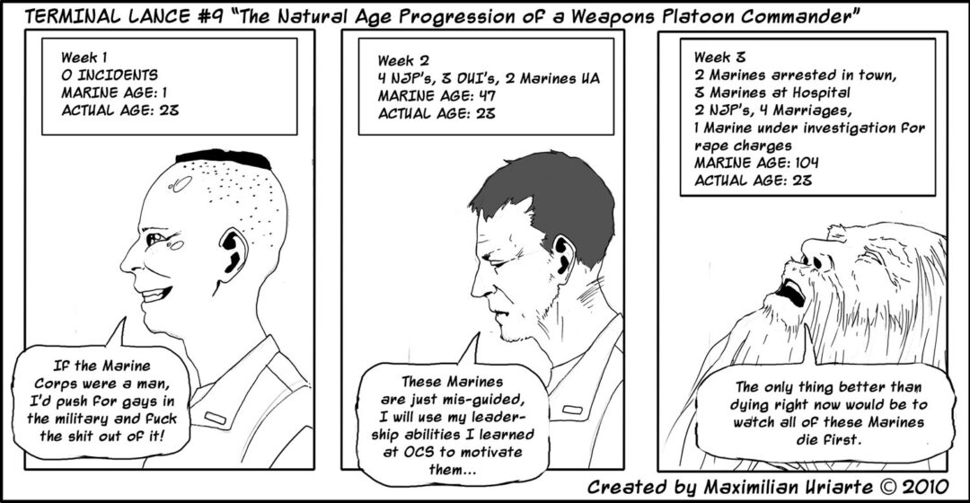 Terminal Lance #9 “The Natural Age Progression of a Weapons Platoon Commander”