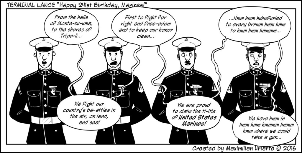 Terminal Lance “Happy 241st Birthday Marines!”