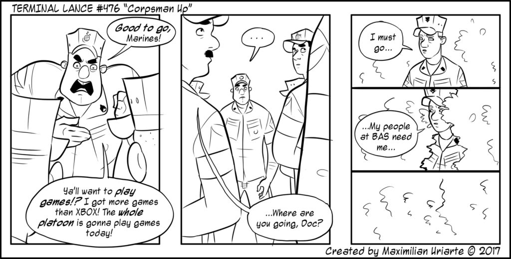 Terminal Lance #476 “Corpsman Up”