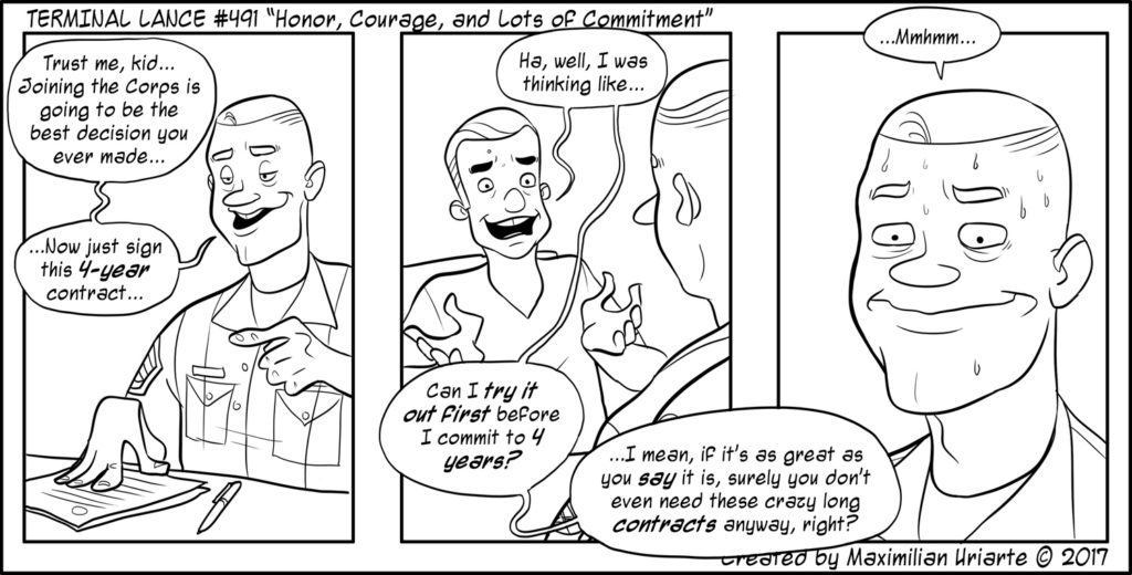 Terminal Lance #491 “Honor, Courage, and Lots of Commitment”