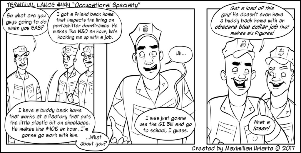 Terminal Lance #494 “Occupational Specialty”