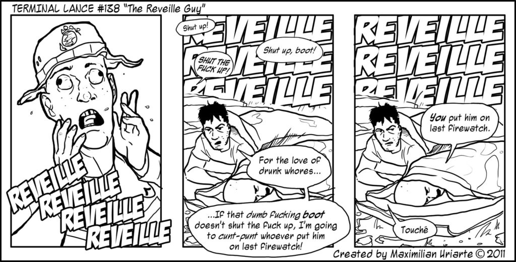 Terminal Lance #138 “The Reveille Guy”