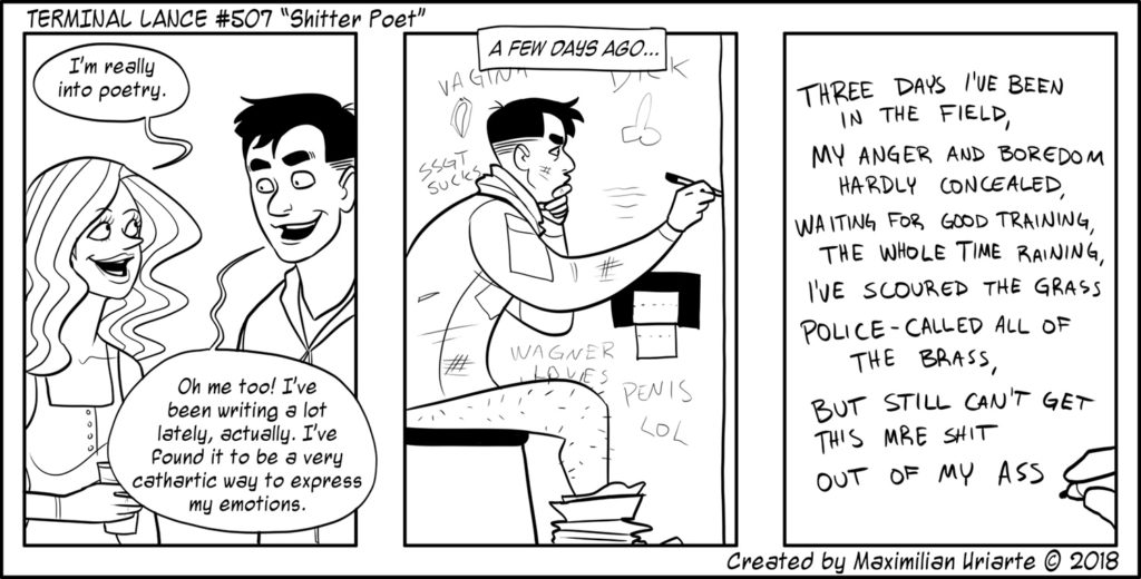 Terminal Lance #507 “Shitter Poet”