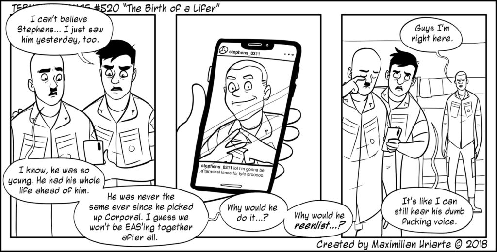 Terminal Lance #520 “The Birth of a Lifer”