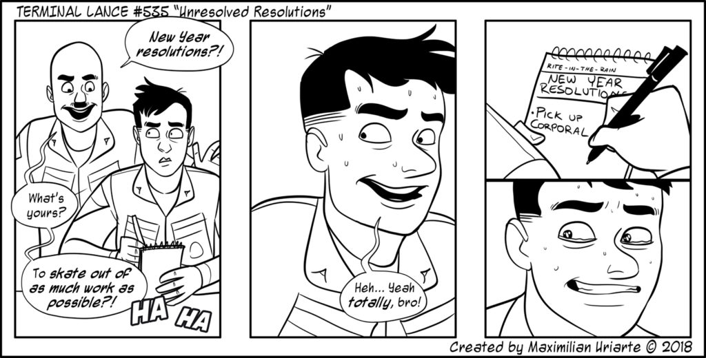 Terminal Lance #535 “Unresolved Resolutions”