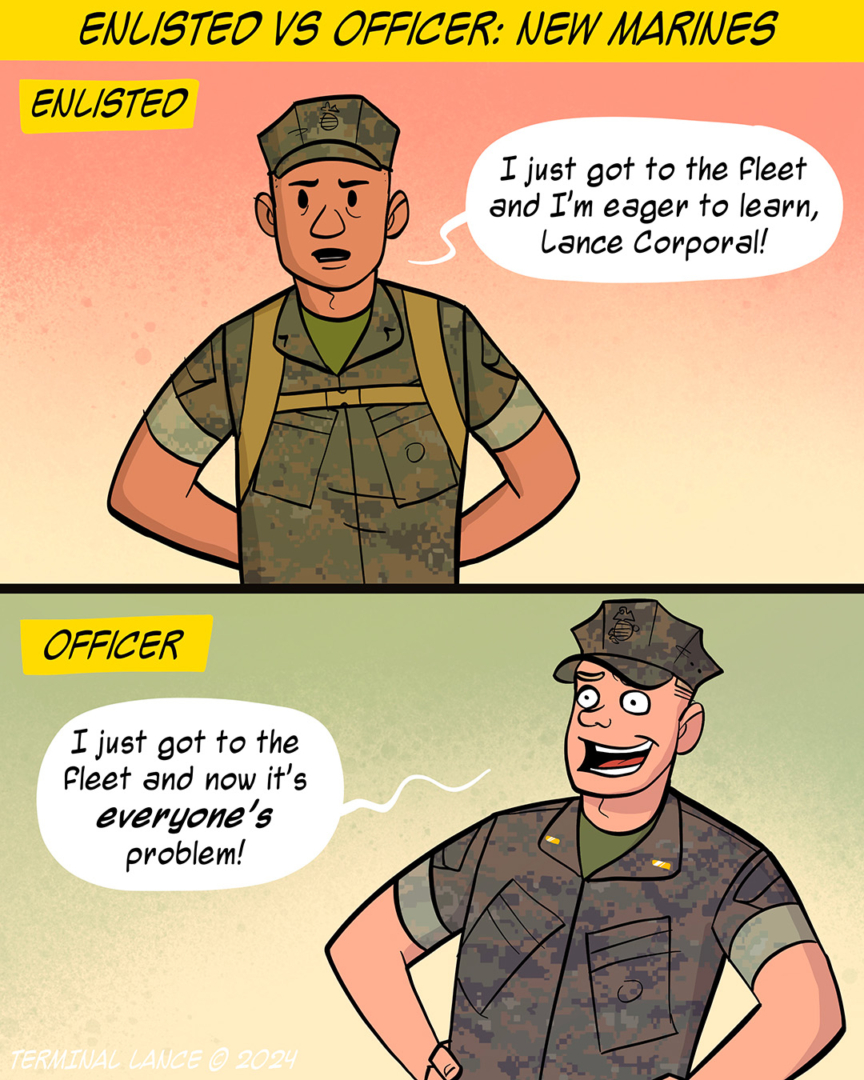 Enlisted VS Officer: New Marines
